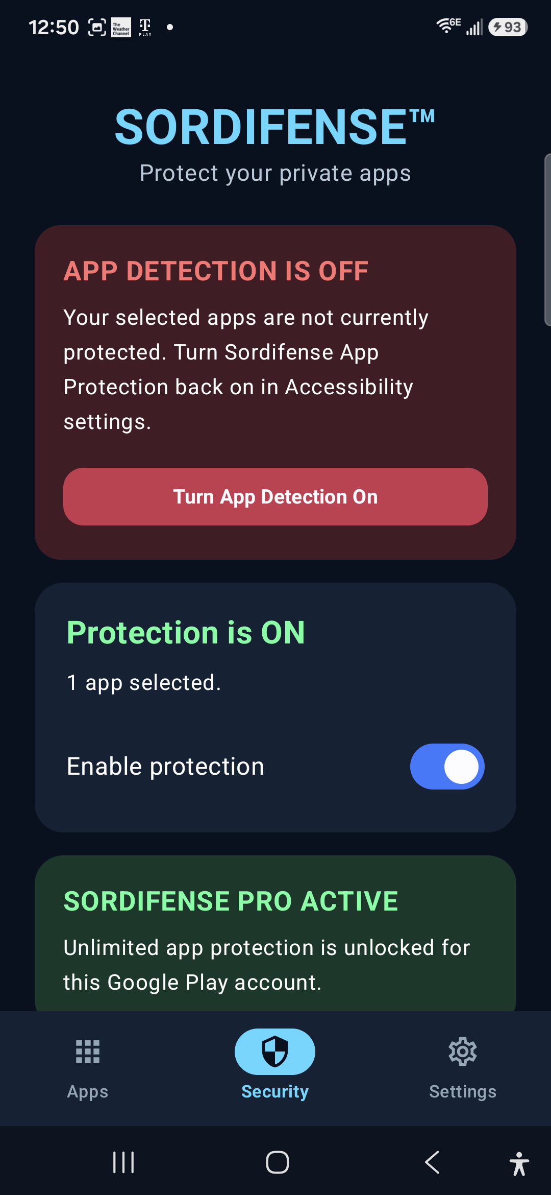 Sordifense security dashboard